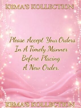 ✨Accept Your Orders ✨